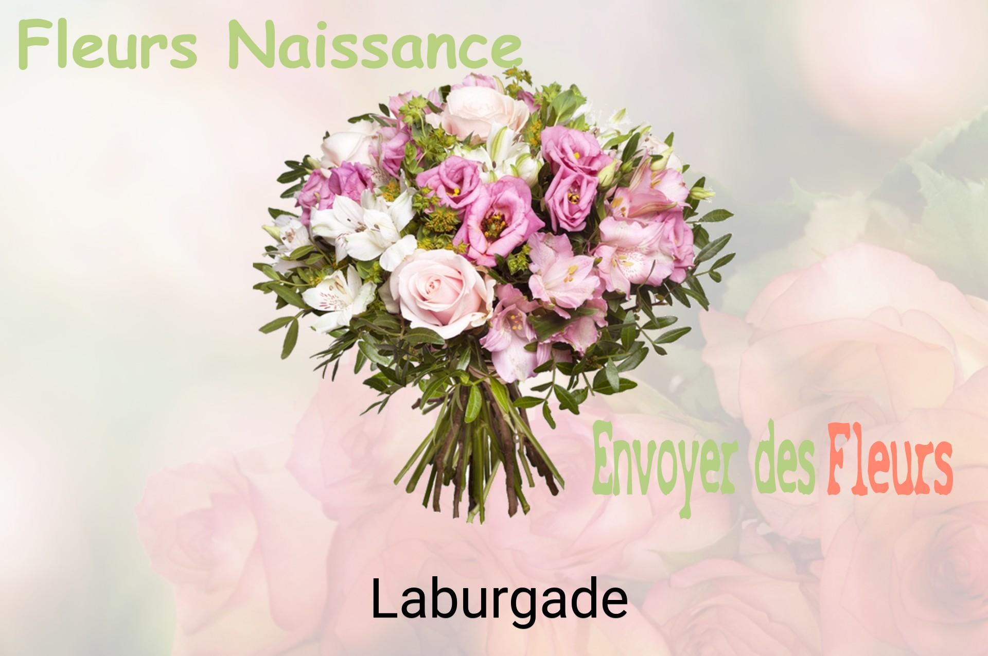 Bouquet de fleurs de naissance livré à Laburgade